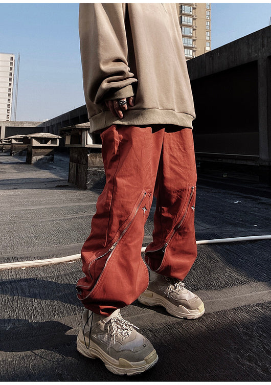 Pantalones Rectos Funcionales con Cierre y Corte Relajado - Image 26