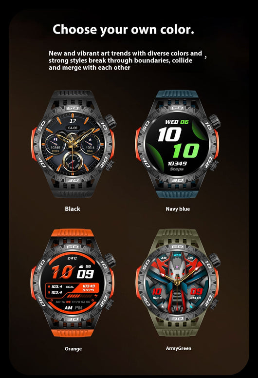 Reloj Inteligente Deportivo HT22 con GPS, Monitor Cardíaco y Llamadas Bluetooth - Image 43