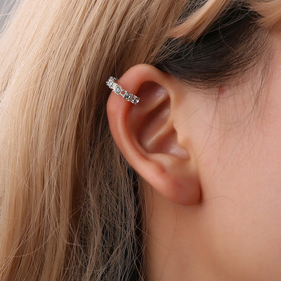 Aretes de Clip con Diamantes - Sin Perforación - Image 10