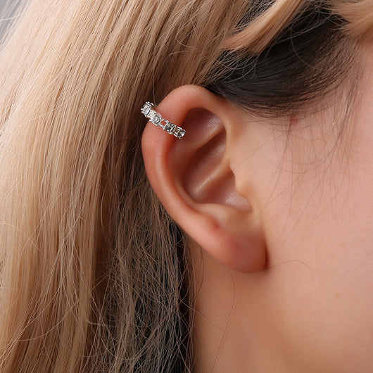 Aretes de Clip con Diamantes - Sin Perforación - Image 10