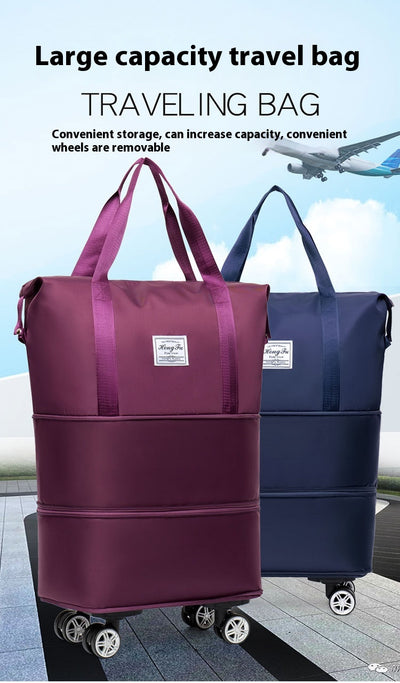 Bolsa de Viaje Expandible con Compartimento Seco-Húmedo y Capacidad Extra Grande - Image 14