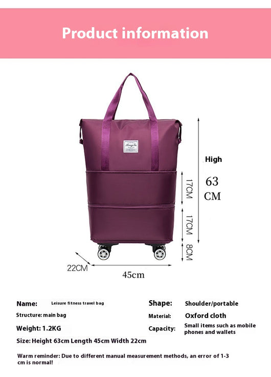 Bolsa de Viaje Expandible con Compartimento Seco-Húmedo y Capacidad Extra Grande - Image 16