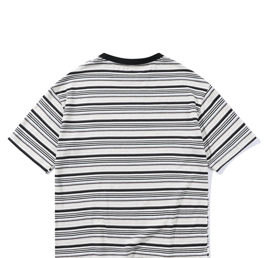 Camiseta Holgada Artística de Rayas para Hombre - Estilo Juvenil Fresco - Image 21