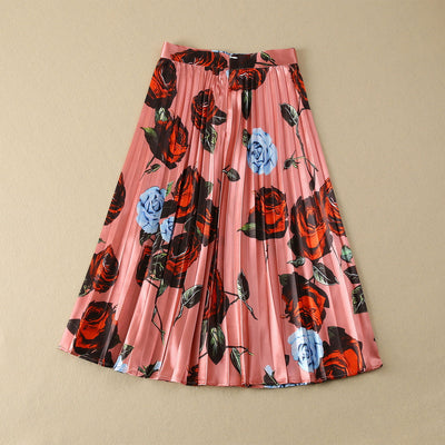 Conjunto Elegante: Blusa Manga Larga con Falda Plisada de Borde Amplio - Image 14