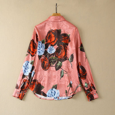 Conjunto Elegante: Blusa Manga Larga con Falda Plisada de Borde Amplio - Image 29