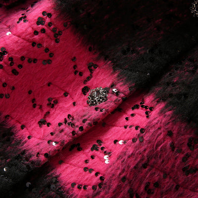 Abrigo de Lana con Cuello Solapa Extendido y Lentejuelas - Image 17