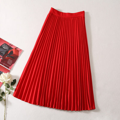 Traje Elegante con Falda Plisada y Saco de Cuello Mao con Botones Chinos - Image 17