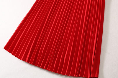 Traje Elegante con Falda Plisada y Saco de Cuello Mao con Botones Chinos - Image 18