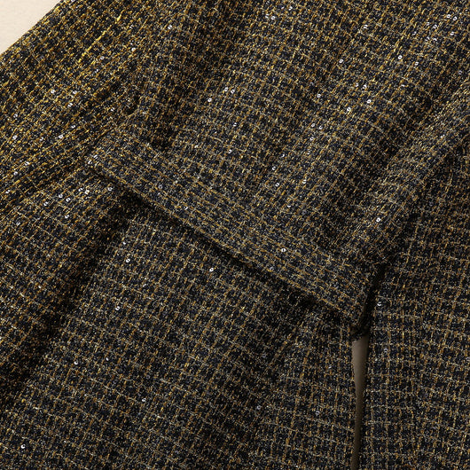 Abrigo Tweed con Cabeza de Tigre y Borlas - Cuello Elegante Manga Larga - Image 20