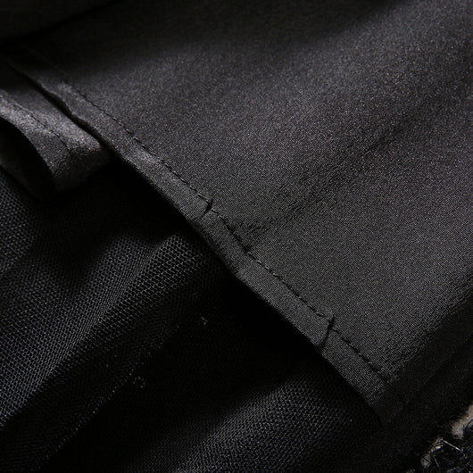 Abrigo Elegante con Pespuntes Pata de Gallo y Lentejuelas en Tul - Image 16