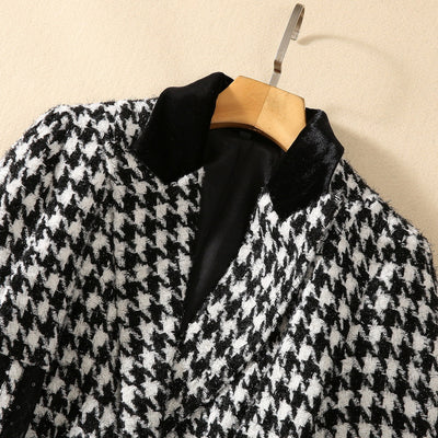 Abrigo Elegante con Pespuntes Pata de Gallo y Lentejuelas en Tul - Image 20