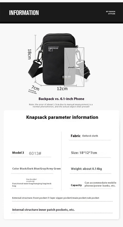 Bolsa Mensajero Casual Multifuncional para Hombre - Image 10