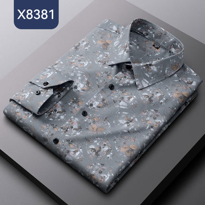 Camisa Estampada de Fibra de Bambú para Hombre - Image 15