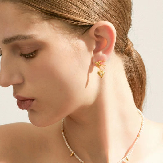 Aretes de Plata S925 Chapada Amor y Paz con Pájaros - Image 10