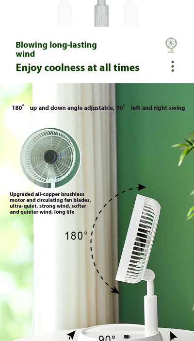 Ventilador de Escritorio Plegable y Portátil con Control Remoto - Image 22