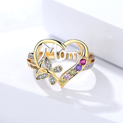 Anillo Ajustable para Mamá con Corazón y Mariposa - Regalo Día de la Madre - Image 16