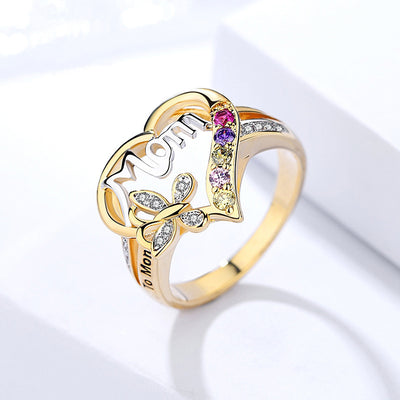 Anillo Ajustable para Mamá con Corazón y Mariposa - Regalo Día de la Madre - Image 17