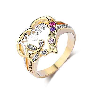 Anillo Ajustable para Mamá con Corazón y Mariposa - Regalo Día de la Madre - Image 18