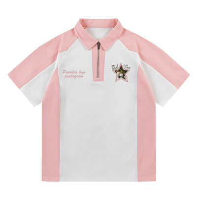 Polo Unisex con Costuras Sueltas y Solapa de Contraste - Image 25