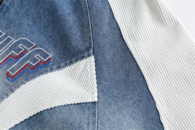 Chaqueta Denim Retro Japonesa con Costuras a Contraste - Image 28