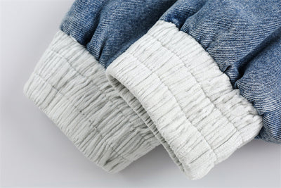 Chaqueta Denim Retro Japonesa con Costuras a Contraste - Image 30