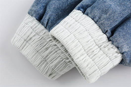 Chaqueta Denim Retro Japonesa con Costuras a Contraste - Image 30