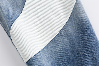 Chaqueta Denim Retro Japonesa con Costuras a Contraste - Image 32
