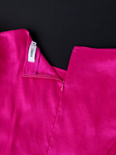 Blusa Satinada con Mangas Farol y Control de Cintura - Image 21
