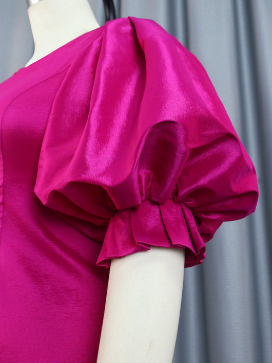 Blusa Satinada con Mangas Farol y Control de Cintura - Image 24