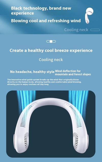 Ventilador Portátil de Cuello con Carga USB para Deportes al Aire Libre - Image 17