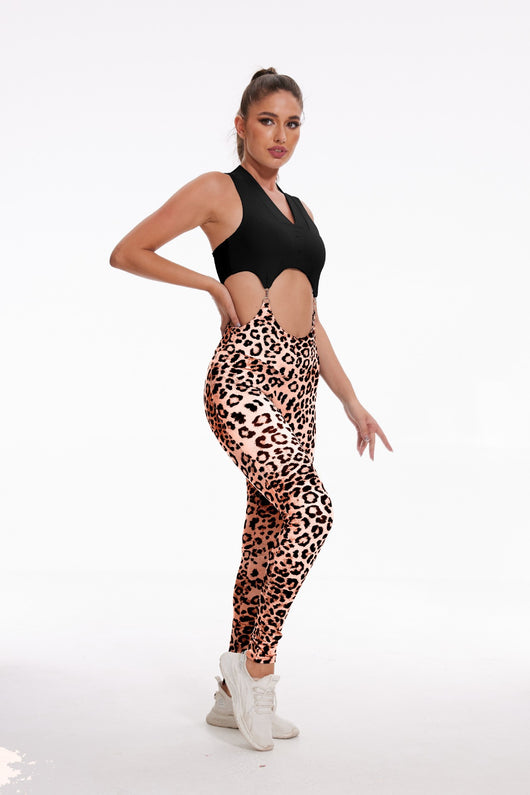 Mono Deportivo Estampado Leopardo para Yoga y Fitness - Image 10