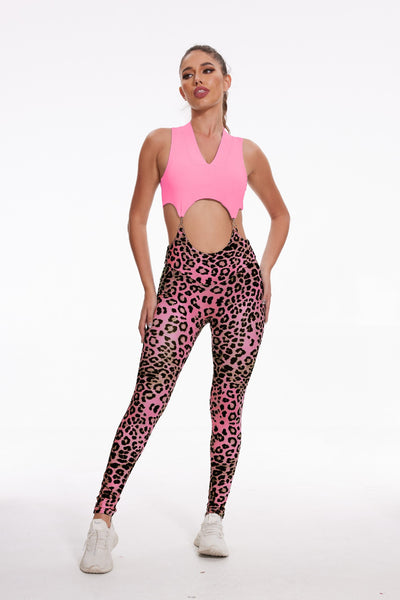 Mono Deportivo Estampado Leopardo para Yoga y Fitness - Image 15