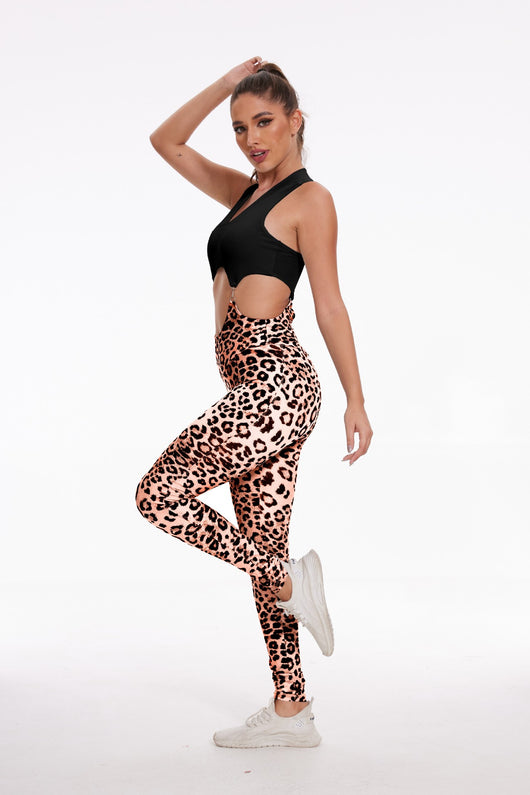 Mono Deportivo Estampado Leopardo para Yoga y Fitness - Image 18