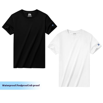 Camiseta Básica Antitinción de Algodón Xinjiang para Hombre - Image 28