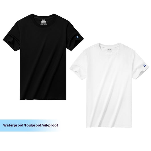 Camiseta Básica Antitinción de Algodón Xinjiang para Hombre - Image 28