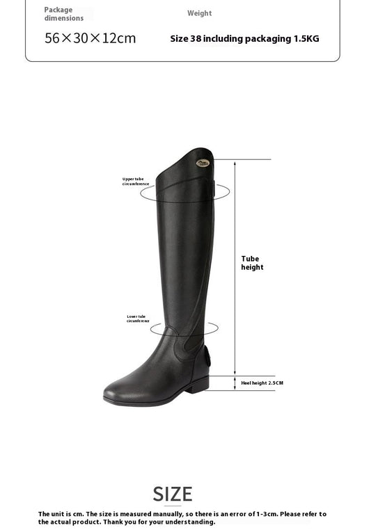 Botas Ecuestres de Cuero Genuino Negro - Image 15