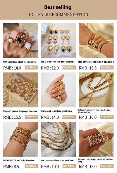 Pulsera de Oro 18K Dorada con Circonia Blanca en Doble Capa - Image 18