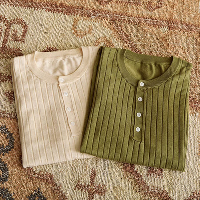 Camiseta de Manga Corta Tencel Algodón con Rayas Hundidas para Hombre - Image 20