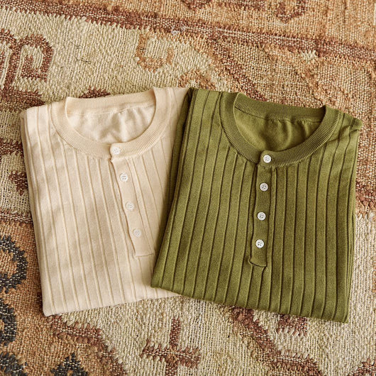 Camiseta de Manga Corta Tencel Algodón con Rayas Hundidas para Hombre - Image 20