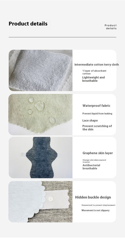 Toalla Sanitaria Reutilizable con Grafeno Antibacterial y Encaje Lavable - Image 10