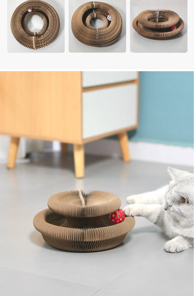 Rascador Magnético Plegable para Gatos con Juguete Interactivo - Image 12