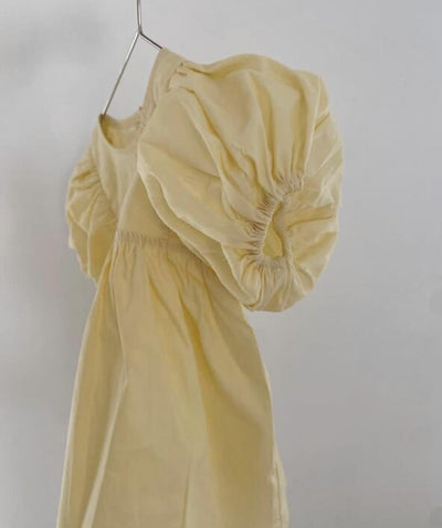 Vestido Niña Algodón y Lino con Mangas Abullonadas - Image 25