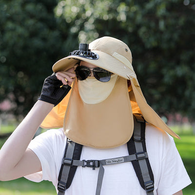 Sombrero de Protección Solar con Cobertura Facial para Pesca y Montaña - Image 30