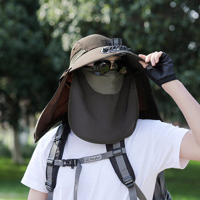 Sombrero de Protección Solar con Cobertura Facial para Pesca y Montaña - Image 34