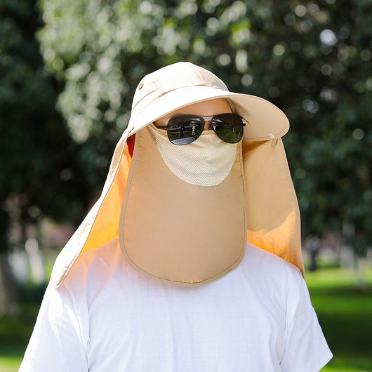 Sombrero de Protección Solar con Cobertura Facial para Pesca y Montaña - Image 35