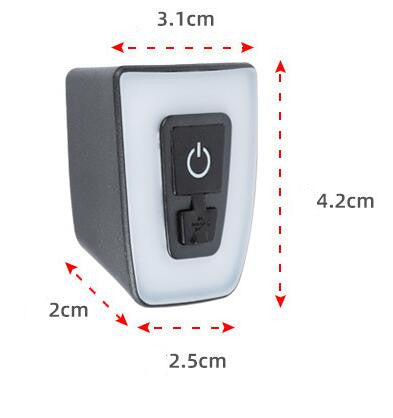 Luz Trasera LED USB para Bicicleta con Carga Rápida y Advertencia de Seguridad - Image 8