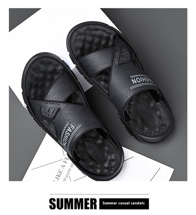 Sandalias de Playa para Hombre en Cuero Vacuno con Suela Suave - Image 16