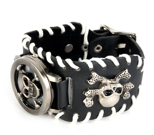 Reloj Calavera con Cadena - Diseño Marrón Clásico - Image 9