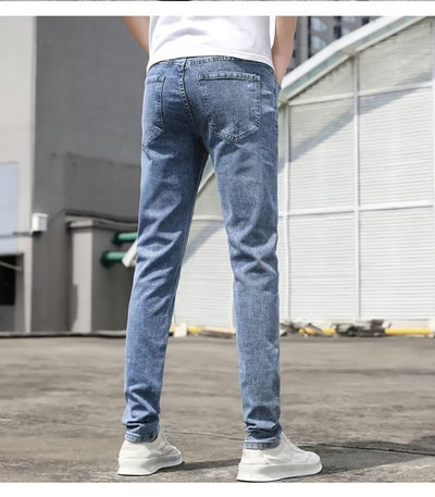 Jeans Claros Hombre Estilo Coreano con Elasticidad - Image 10