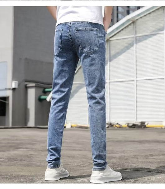 Jeans Claros Hombre Estilo Coreano con Elasticidad - Image 10